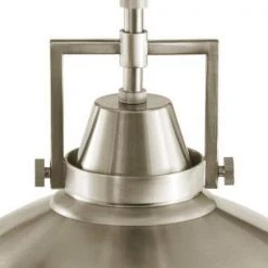 Wilhelm 12 in. 1-Light Brushed Steel Farmhouse Semi-Flush Mount Kitchen Ceiling Light Fixture by Hampton Bay -Hampton Bay Sales brushed steel hampton bay flush mount lights dc c4927 12 bst 1d 1000