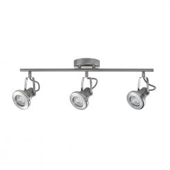 2 ft. 3-Light Brushed Steel LED Track Lighting Kit by Hampton Bay