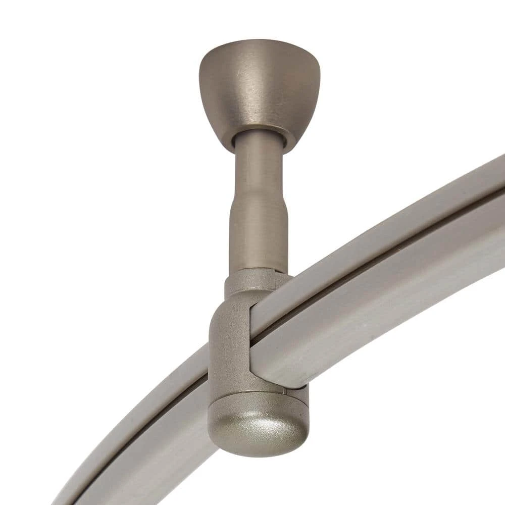 10 ft. 5-Light Brushed Steel Line-Voltage Flexible Track Light Kit with Mesh Shades by Hampton Bay 3 10 ft. 5-Light Brushed Steel Line-Voltage Flexible Track Light Kit with Mesh Shades by Hampton Bay - Image 3