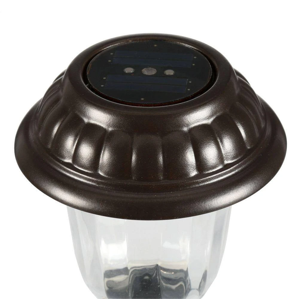 Solar Charcoal Brown Integrated LED Landscape Path Light Set (10-Pack) by Hampton Bay 6 Solar Charcoal Brown Integrated LED Landscape Path Light Set (10-Pack) by Hampton Bay - Image 6