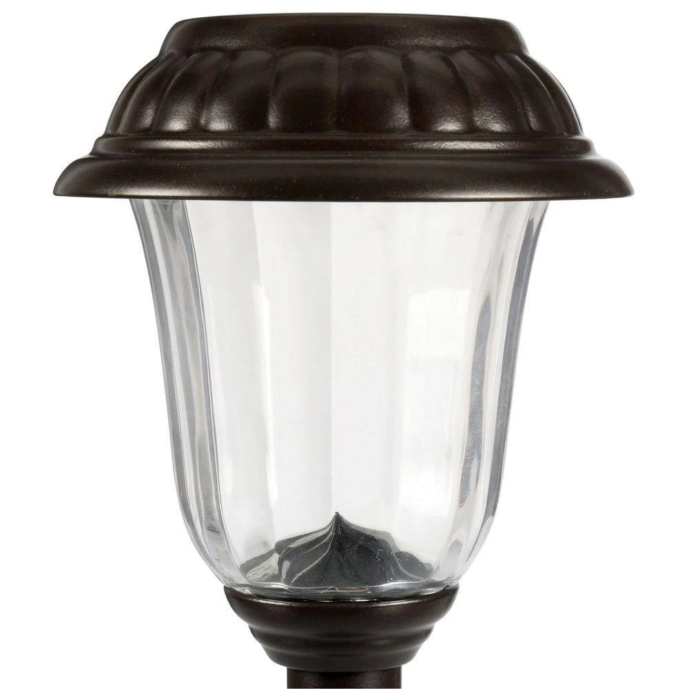 Solar Charcoal Brown Integrated LED Landscape Path Light Set (10-Pack) by Hampton Bay 3 Solar Charcoal Brown Integrated LED Landscape Path Light Set (10-Pack) by Hampton Bay - Image 3