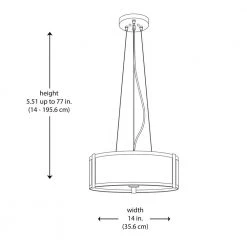 Bourland 3-Light Polished Chrome Hanging Kitchen Pendant Light with Glass Drum Shade by Hampton Bay -Hampton Bay Sales chrome hampton bay chandeliers cp 2902 40 1000