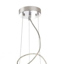 Bourland 3-Light Polished Chrome Hanging Kitchen Pendant Light with Glass Drum Shade by Hampton Bay -Hampton Bay Sales chrome hampton bay chandeliers cp 2902 4f 1000