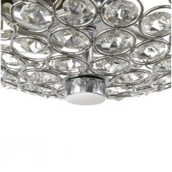 Barclay 11 in. 2-Light Chrome and Crystal Semi-Flush Mount by Hampton Bay 14 Barclay 11 in. 2-Light Chrome and Crystal Semi-Flush Mount by Hampton Bay -Hampton Bay Sales chrome hampton bay flush mount lights fm49290 chr fa 1000