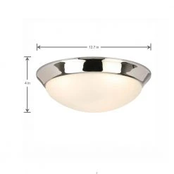 Chelwood 13 in. Chrome Selectable LED Flush Mount by Hampton Bay -Hampton Bay Sales chrome hampton bay flush mount lights iyg8011l 4 cr 40 1000