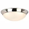 Chelwood 13 in. Chrome Selectable LED Flush Mount by Hampton Bay