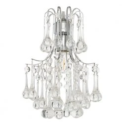 Inverleigh 1-Light Chrome Mini Pendant with Clear Acrylic Accents by Hampton Bay -Hampton Bay Sales chrome hampton bay pendant lights sbl 004263 1d 1000