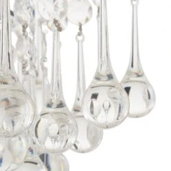 Inverleigh 1-Light Chrome Mini Pendant with Clear Acrylic Accents by Hampton Bay -Hampton Bay Sales chrome hampton bay pendant lights sbl 004263 40 1000