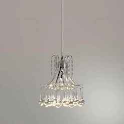 Inverleigh 1-Light Chrome Mini Pendant with Clear Acrylic Accents by Hampton Bay -Hampton Bay Sales chrome hampton bay pendant lights sbl 004263 c3 1000