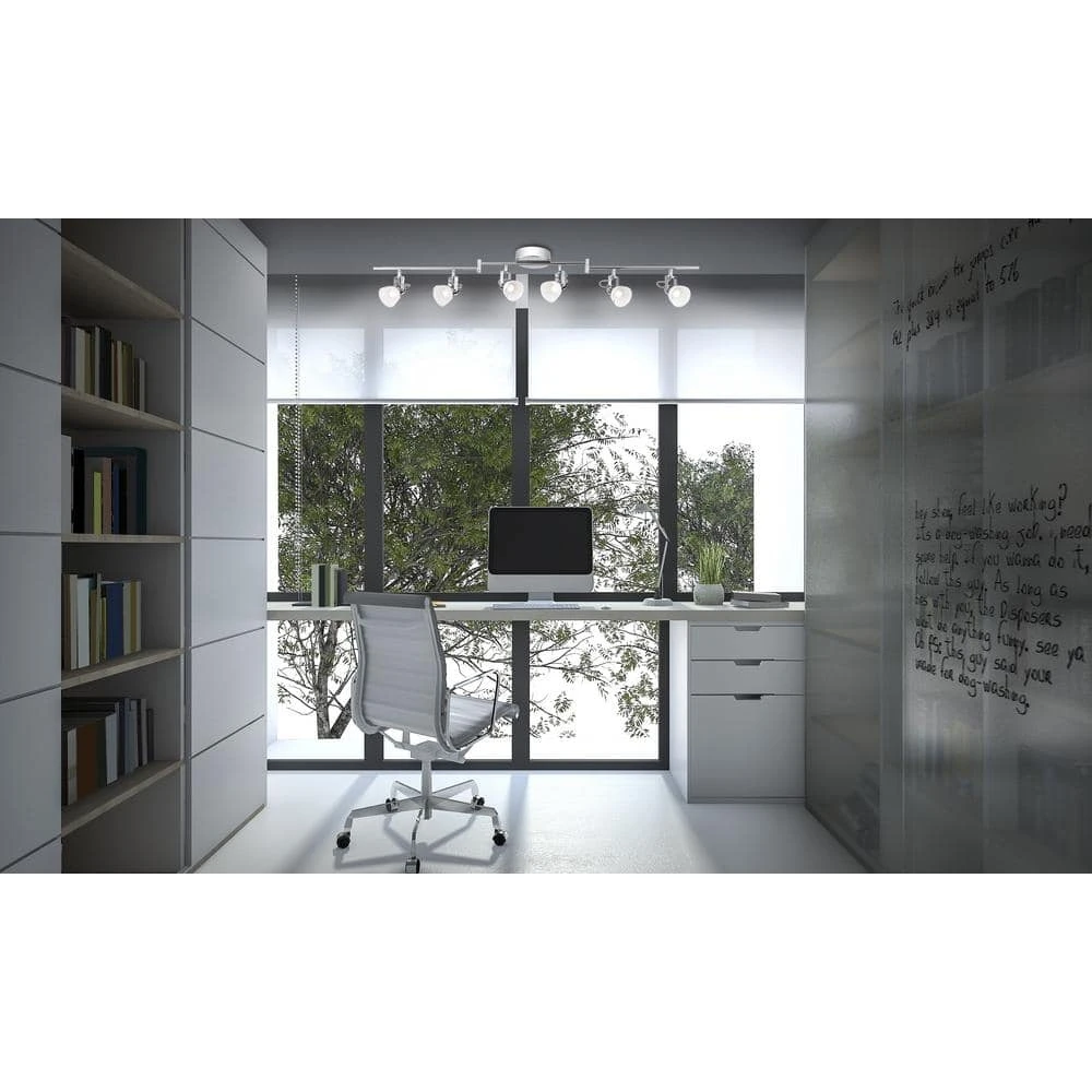 6-Light 4 ft. Chrome Integrated LED Track Lighting Kit by Hampton Bay 6 6-Light 4 ft. Chrome Integrated LED Track Lighting Kit by Hampton Bay - Image 6