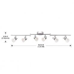 6-Light 4 ft. Chrome Integrated LED Track Lighting Kit by Hampton Bay 10 6-Light 4 ft. Chrome Integrated LED Track Lighting Kit by Hampton Bay -Hampton Bay Sales chrome hampton bay track lighting kits 29206 hbu 44 1000