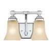 2-Light Chrome Bath Light by Hampton Bay