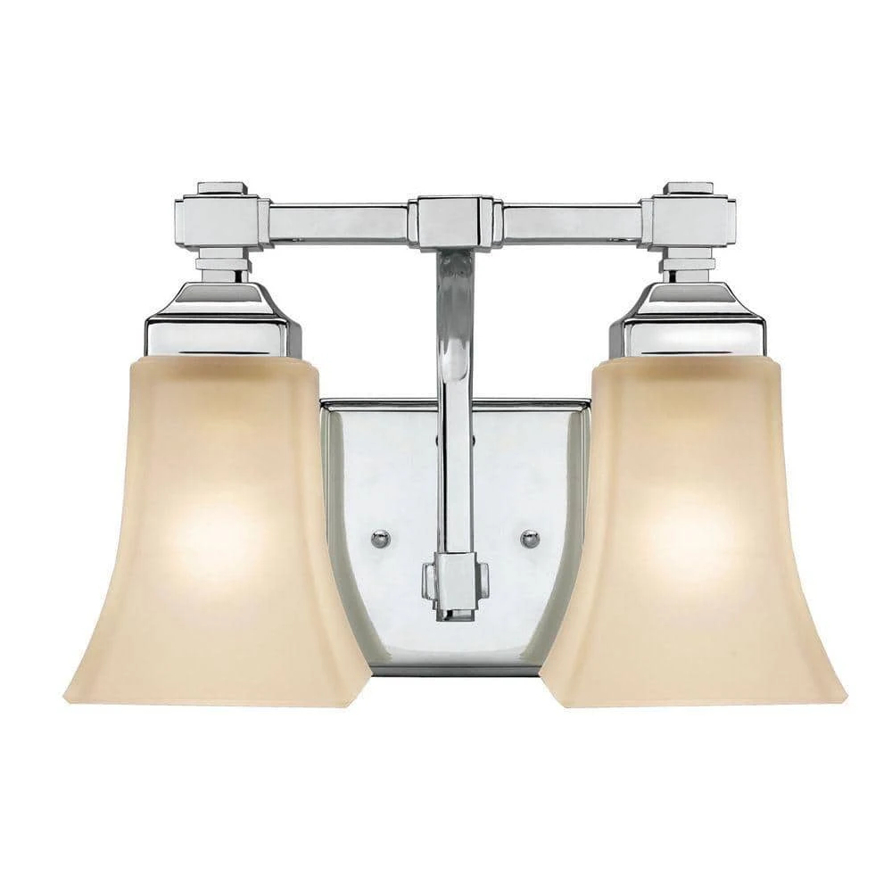 2-Light Chrome Bath Light by Hampton Bay 1 2-Light Chrome Bath Light by Hampton Bay