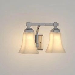 2-Light Chrome Bath Light by Hampton Bay 10 2-Light Chrome Bath Light by Hampton Bay -Hampton Bay Sales chrome hampton bay vanity lighting 25122 a0 1000