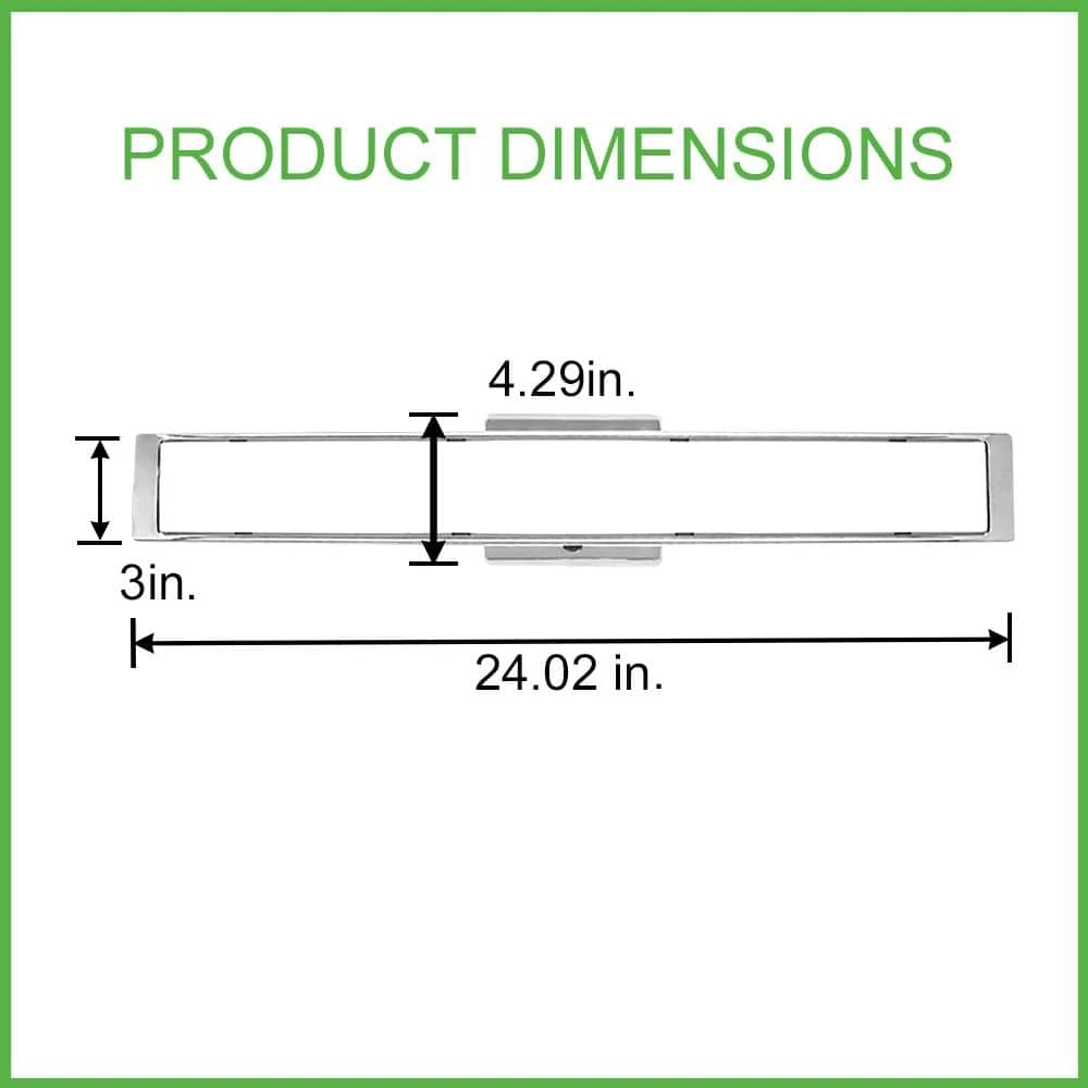 Collier Heights 24 in. Chrome Curved Selectable LED Bathroom Vanity Light Bar Flush Mount with Night Light Feature by Hampton Bay 7 Collier Heights 24 in. Chrome Curved Selectable LED Bathroom Vanity Light Bar Flush Mount with Night Light Feature by Hampton Bay - Image 7
