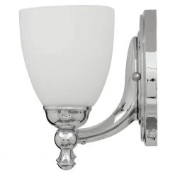Solomone 13.4 in. 2-Light Polished Chrome Bathroom Vanity Light Fixture with Opal Glass Shades by Hampton Bay -Hampton Bay Sales chrome hampton bay vanity lighting cp2563 4f 1000