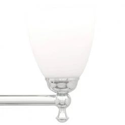 Solomone 22 in. 3-Light Traditional Polished Chrome Bathroom Vanity Light with Opal Glass Shades by Hampton Bay -Hampton Bay Sales chrome hampton bay vanity lighting cp3563 1f 1000