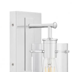 Regan 4.5 in. 1-Light Chrome Bathroom Vanity Light with Clear Glass Shades by Hampton Bay -Hampton Bay Sales chrome hampton bay vanity lighting dshd19574v4 40 1000