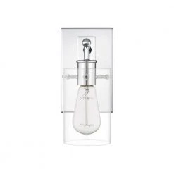 Regan 4.5 in. 1-Light Chrome Bathroom Vanity Light with Clear Glass Shades by Hampton Bay -Hampton Bay Sales chrome hampton bay vanity lighting dshd19574v4 c3 1000