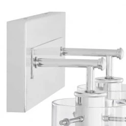 Regan 12.75 in. 2-Light Chrome Bathroom Vanity Light with Clear Glass Shades by Hampton Bay -Hampton Bay Sales chrome hampton bay vanity lighting dshd19574v5 1d 1000