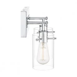 Regan 12.75 in. 2-Light Chrome Bathroom Vanity Light with Clear Glass Shades by Hampton Bay -Hampton Bay Sales chrome hampton bay vanity lighting dshd19574v5 44 1000