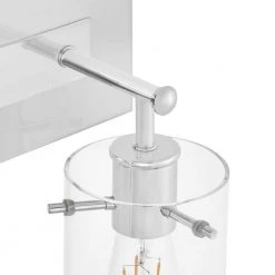 Regan 21 in. 3-Light Chrome Bathroom Vanity Light with Clear Glass Shades by Hampton Bay -Hampton Bay Sales chrome hampton bay vanity lighting dshd19574v6 40 1000