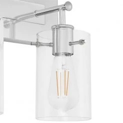 Regan 21 in. 3-Light Chrome Bathroom Vanity Light with Clear Glass Shades by Hampton Bay -Hampton Bay Sales chrome hampton bay vanity lighting dshd19574v6 a0 1000