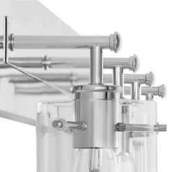 Regan 29.25 in. 4-Light Chrome Bathroom Vanity Light with Clear Glass Shades by Hampton Bay -Hampton Bay Sales chrome hampton bay vanity lighting dshd19574v7 1d 1000