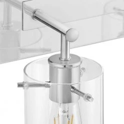Regan 29.25 in. 4-Light Chrome Bathroom Vanity Light with Clear Glass Shades by Hampton Bay -Hampton Bay Sales chrome hampton bay vanity lighting dshd19574v7 40 1000