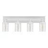 Regan 29.25 in. 4-Light Chrome Bathroom Vanity Light with Clear Glass Shades by Hampton Bay