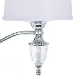 Waterton 3-Light Chrome Sconce with White Fabric Shades by Hampton Bay 11 Waterton 3-Light Chrome Sconce with White Fabric Shades by Hampton Bay -Hampton Bay Sales chrome hampton bay vanity lighting ew0374ch a0 1000