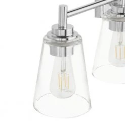 Wakefield 31 in. 4-Light Chrome Modern Wall Mount Sconce Light with Clear Glass Shades by Hampton Bay 14 Wakefield 31 in. 4-Light Chrome Modern Wall Mount Sconce Light with Clear Glass Shades by Hampton Bay -Hampton Bay Sales chrome hampton bay vanity lighting hb3682 07 1d 1000