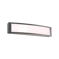 Woodbury 24.02 in. Chrome LED Bathroom Vanity Light Bar with Frosted Acrylic Shade by Hampton Bay