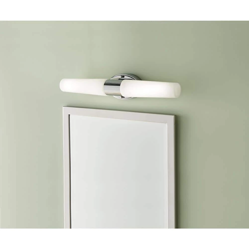 Rosepine 24 in. 1-Light Chrome Integrated LED Modern Bathroom Vanity Light Bar by Hampton Bay 2 Rosepine 24 in. 1-Light Chrome Integrated LED Modern Bathroom Vanity Light Bar by Hampton Bay - Image 2