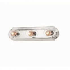 18 in. 3-Light Chrome Finish Vanity Light by Hampton Bay