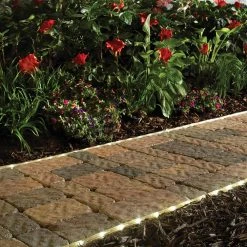 Solar 30 Lumens 16 ft. Clear Outdoor Integrated LED 5000K Daylight Landscape Rope Light with Remote Panel by Hampton Bay -Hampton Bay Sales clear and black hampton bay rope lights 84130 4f 1000