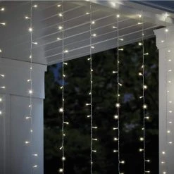 Outdoor/Indoor 10 ft. Plug-In Warm White Mini Bulb Integrated LED 10 Strand Willow Curtain String Light by Hampton Bay 11 Outdoor/Indoor 10 ft. Plug-In Warm White Mini Bulb Integrated LED 10 Strand Willow Curtain String Light by Hampton Bay -Hampton Bay Sales clear hampton bay string lights fy10120willowhd 40 1000