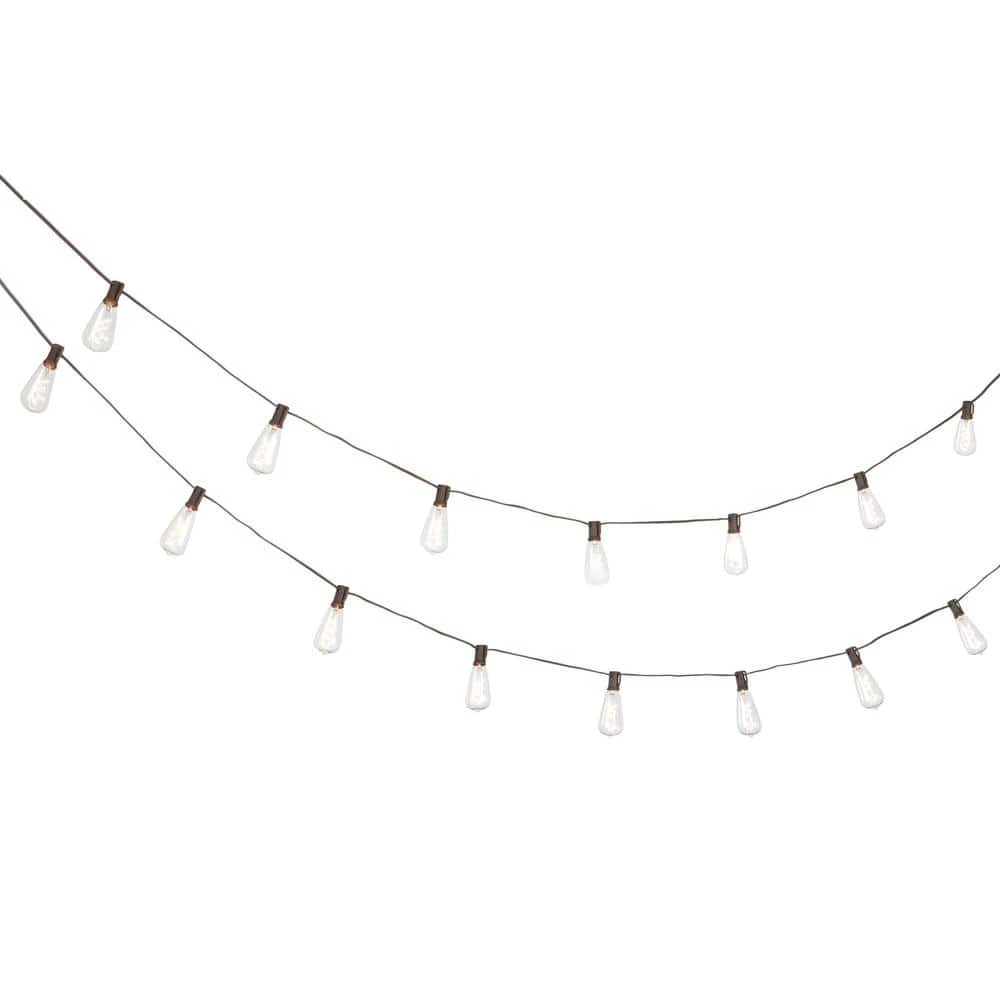 Outdoor/Indoor 10 ft. Light Line Voltage ST40 Vintage Bulb Incandescent String Light (10-Heads) by Hampton Bay 3 Outdoor/Indoor 10 ft. Light Line Voltage ST40 Vintage Bulb Incandescent String Light (10-Heads) by Hampton Bay - Image 3