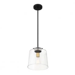 Mullins 10 in. 1-Light Coal and Honey Gold Pendant Hanging Light, Modern Industrial Kitchen Pendant Lighting by Hampton Bay 16 Mullins 10 in. 1-Light Coal and Honey Gold Pendant Hanging Light, Modern Industrial Kitchen Pendant Lighting by Hampton Bay -Hampton Bay Sales coal and honey gold hampton bay chandeliers 25324 4f 1000