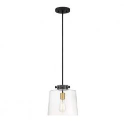 Mullins 10 in. 1-Light Coal and Honey Gold Pendant Hanging Light, Modern Industrial Kitchen Pendant Lighting by Hampton Bay 14 Mullins 10 in. 1-Light Coal and Honey Gold Pendant Hanging Light, Modern Industrial Kitchen Pendant Lighting by Hampton Bay -Hampton Bay Sales coal and honey gold hampton bay chandeliers 25324 77 1000