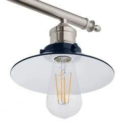 Glenhurst 4-Light Cobalt and Brushed Nickel Industrial Farmhouse Bathroom Vanity Light Fixture by Hampton Bay -Hampton Bay Sales cobalt and brushed nickel hampton bay vanity lighting 20514 cb bn 1d 1000