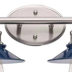 Glenhurst 4-Light Cobalt and Brushed Nickel Industrial Farmhouse Bathroom Vanity Light Fixture by Hampton Bay -Hampton Bay Sales cobalt and brushed nickel hampton bay vanity lighting 20514 cb bn 44 1000