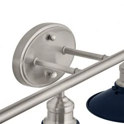 Glenhurst 4-Light Cobalt and Brushed Nickel Industrial Farmhouse Bathroom Vanity Light Fixture by Hampton Bay -Hampton Bay Sales cobalt and brushed nickel hampton bay vanity lighting 20514 cb bn 66 1000