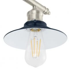 Glenhurst 2-Light Cobalt and Brushed Nickel Industrial Farmhouse Bathroom Vanity Light Fixture with Metal Shades by Hampton Bay -Hampton Bay Sales cobalt and brushed nickel hampton bay vanity lighting hd 8002 cb bn 1d 1000