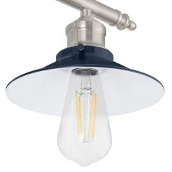 Glenhurst 3-Light Cobalt and Brushed Nickel Industrial Farmhouse Bathroom Vanity Light Fixture with Metal Shades by Hampton Bay 15 Glenhurst 3-Light Cobalt and Brushed Nickel Industrial Farmhouse Bathroom Vanity Light Fixture with Metal Shades by Hampton Bay -Hampton Bay Sales cobalt and brushed nickel hampton bay vanity lighting hd 8003 cb bn 1d 1000