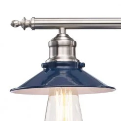 Glenhurst 3-Light Cobalt and Brushed Nickel Industrial Farmhouse Bathroom Vanity Light Fixture with Metal Shades by Hampton Bay 13 Glenhurst 3-Light Cobalt and Brushed Nickel Industrial Farmhouse Bathroom Vanity Light Fixture with Metal Shades by Hampton Bay -Hampton Bay Sales cobalt and brushed nickel hampton bay vanity lighting hd 8003 cb bn 40 1000