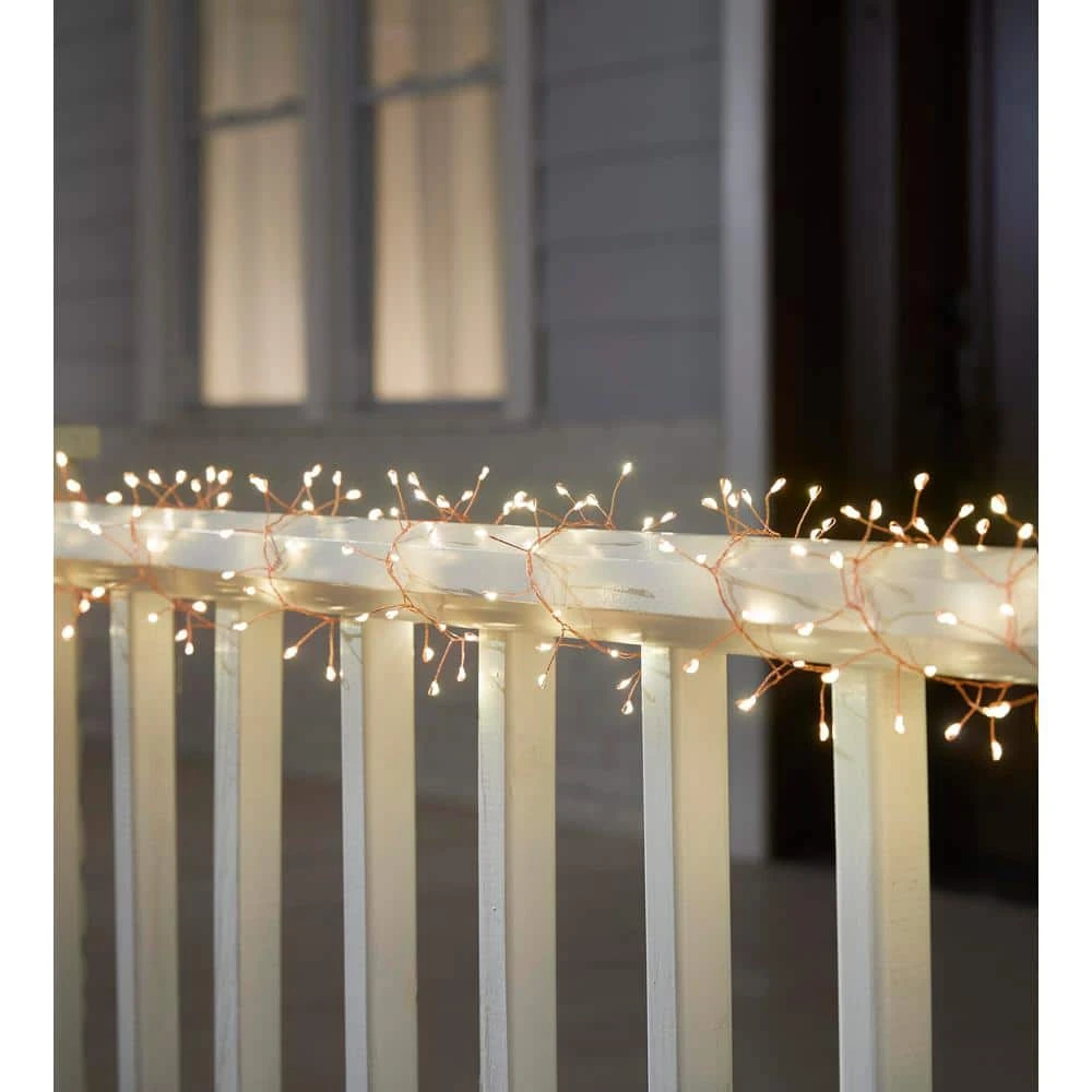 Outdoor/Indoor 9 ft. Battery Operated 200 Micro Bulbs LED Willow String Light by Hampton Bay 5 Outdoor/Indoor 9 ft. Battery Operated 200 Micro Bulbs LED Willow String Light by Hampton Bay - Image 5