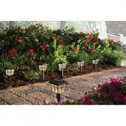 Grant Solar 10 Lumens Dark Bronze Outdoor Integrated LED 3000K Warm White Landscape Path Light (6-Pack) by Hampton Bay -Hampton Bay Sales dark bronze hampton bay path lights 84101 77 1000