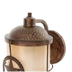 Lone Star 1-Light Desert Sands Outdoor Wall Lantern Sconce by Hampton Bay -Hampton Bay Sales desert sands hampton bay outdoor sconces 17209 1d 1000