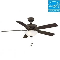 Blakeford 54 in LED Espresso Bronze DC Motor Ceiling Fan with Light by Hampton Bay -Hampton Bay Sales espresso bronze hampton bay ceiling fans with lights am581 eb 40 1000